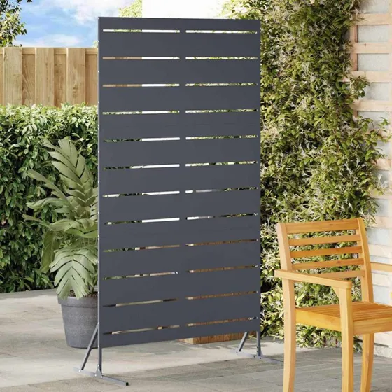 vidaXL Privatlivsskærm Antracit 100 x 50 x 180 cm Stål