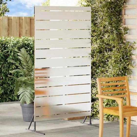 vidaXL Privatlivsskærm Grå 100 x 50 x 180 cm Stål