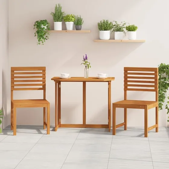 vidaXL Havestol 2 stk Brun 50 x 50 x 91 cm Massivt Akacietræ