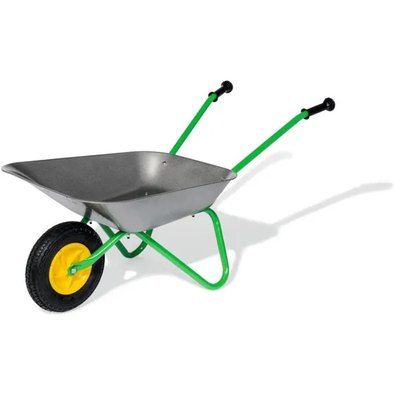 Rolly Metaltrillebør 271757 – grøn/metal, luftgummihjul