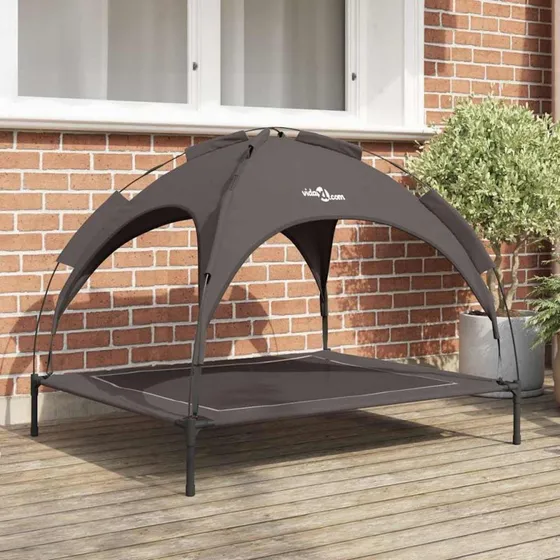 vidaXL Hundeseng Brun 104 x 86 x 84,5 cm Stål