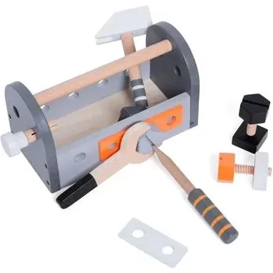 Magni Værktøjskasse i 100% FSC træ, grå (12 x 20,5 cm)