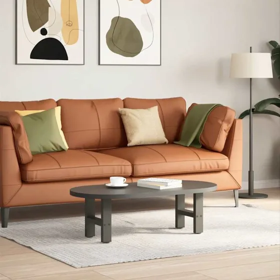 vidaXL sofabordsben antracit 2 stk. 40x(30-31) cm stål