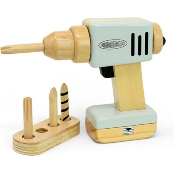 MaMaMeMo Boremaskine i træ, 20,5x15x5 cm