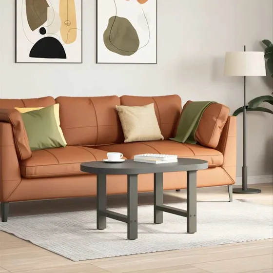 vidaXL sofabordsben antracit 2 stk. 50x(42-43) cm stål