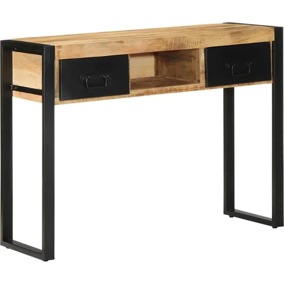 vidaXL Konsolbord 100x35x75 cm massivt ru mangotræ