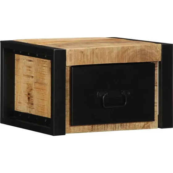 vidaXL Sengeskabe 2 stk 40x35x25 cm massivt ru mangotræ