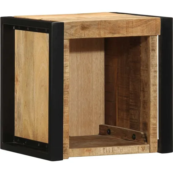 vidaXL Sengeskab 40x35x40 cm i massivt ru mangotræ
