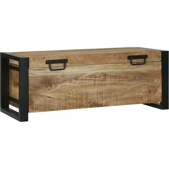 vidaXL Opbevaringskiste Brun 80 x 30 x 30 cm Massivt mangotræ