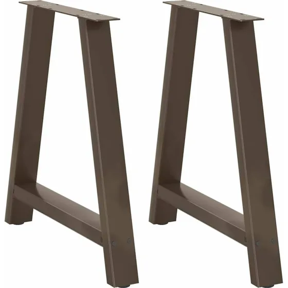 vidaXL A-formet spisebordsben 2 stk. 70 x (72-73) cm stål