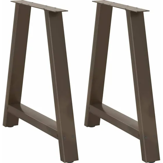 vidaXL A-formet spisebordsben 2 stk. 80x(72-73) cm stål