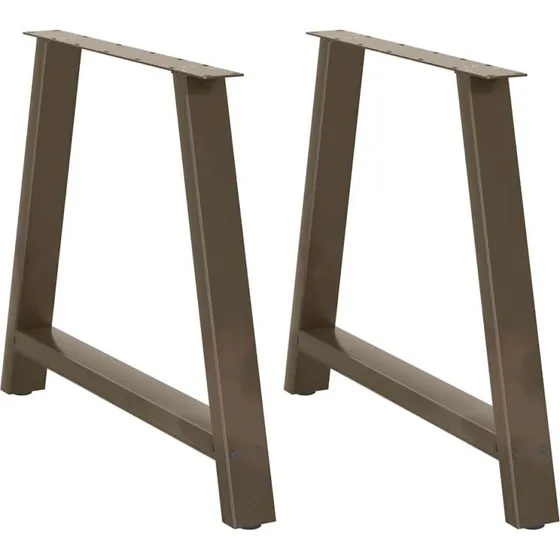 vidaXL A-formet spisebordsben 2 stk. 90 x (72-73) cm stål