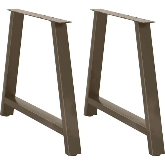vidaXL A-formet spisebordsben 2 stk. 100x(72-73) cm stål