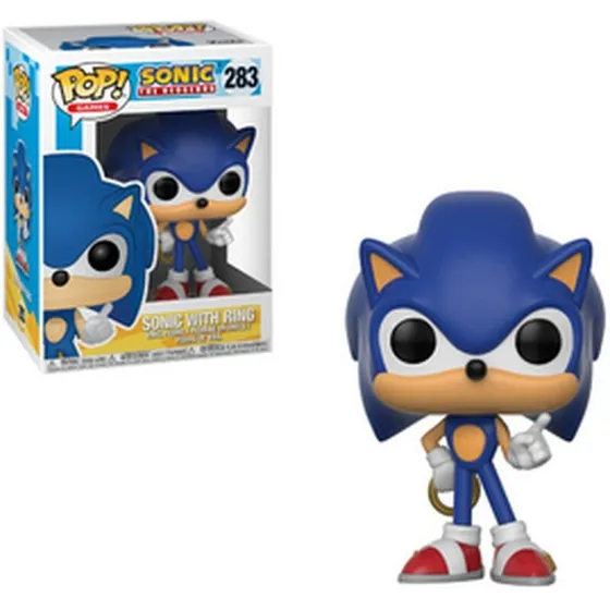 Funko POP! Sonic the Hedgehog 283 - 9 cm (blå, med ring)