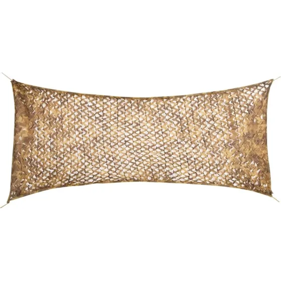 vidaXL Camouflagenet 312x140 cm sandfarvet med opbevaringspose