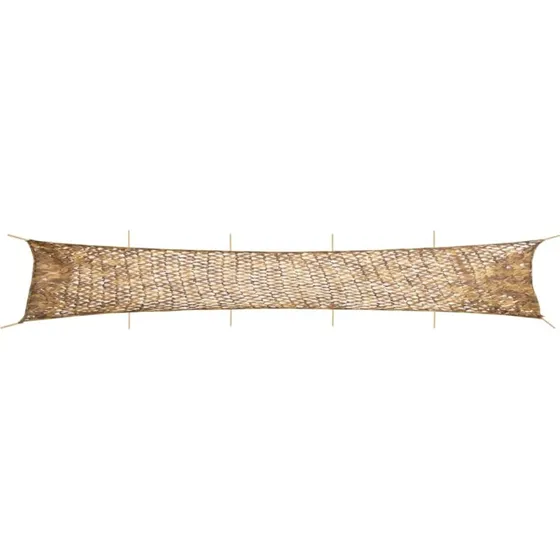 vidaXL Camouflagenet 844x142 cm sandfarvet med opbevaringspose