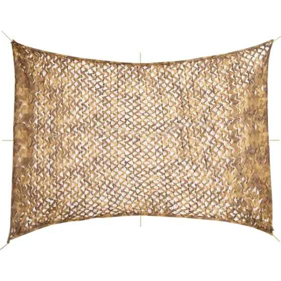 vidaXL Camouflagenet 516x400 cm sandfarvet med opbevaringspose
