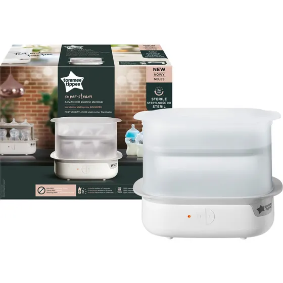 Tommee Tippee Elektrisk Dampsterilisator, Hvid