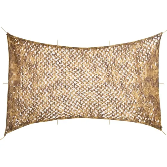 vidaXL Camouflagenet 600x414 cm sandfarvet med opbevaringspose