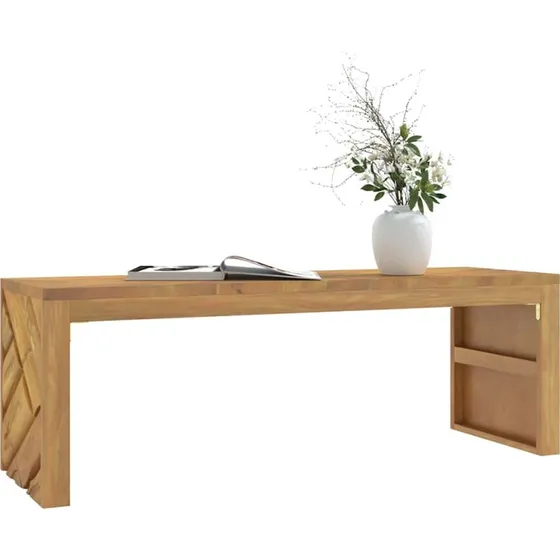vidaXL sofabord 110x35x38 cm massivt teaktræ