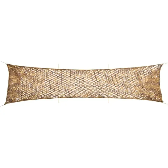 vidaXL Camouflagenet 613x138 cm sandfarvet med opbevaringspose