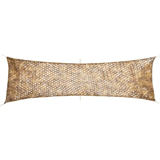 vidaXL Camouflagenet 519x142 cm sandfarvet med opbevaringspose
