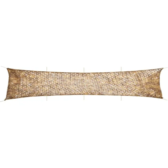 vidaXL Camouflagenet 312x140 cm sandfarvet med opbevaringspose