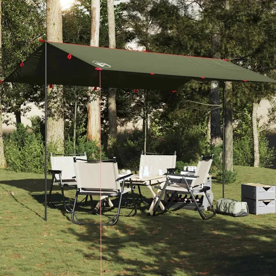 vidaXL tarp 406x306 cm olivengrøn vandtæt
