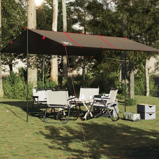 vidaXL Tarp 451x420 cm brun vandtæt