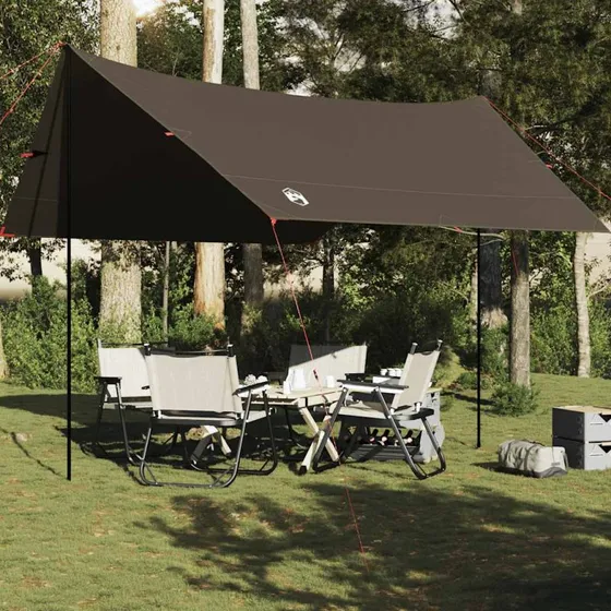 vidaXL Tarp 438x376x212 cm brun vandtæt