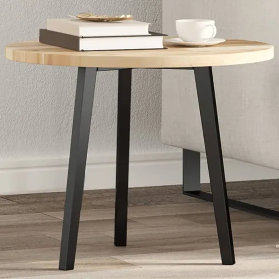 vidaXL Ø50x2 cm massiv akacietræ bordplade rund