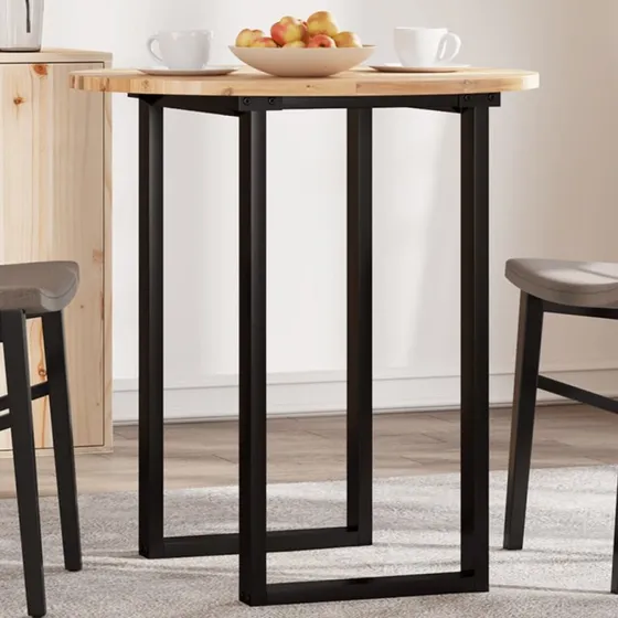 vidaXL Rund bordplade 70x2 cm massivt akacietræ