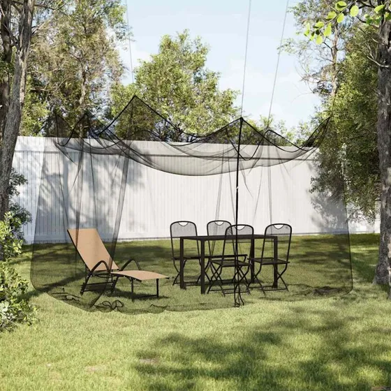 vidaXL myggenet 300x300x250 cm sort 220 mesh