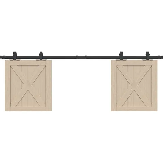 vidaXL skydelågesæt 152 cm, pulverlakeret kulstofstål