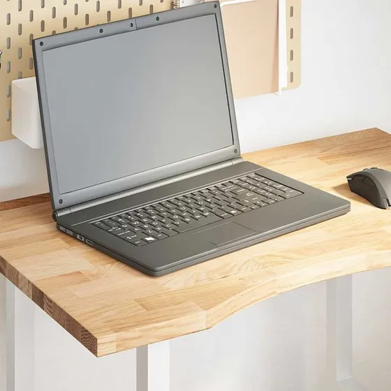 vidaXL bordplade 80x50x2,5 cm massivt egetræ ubehandlet