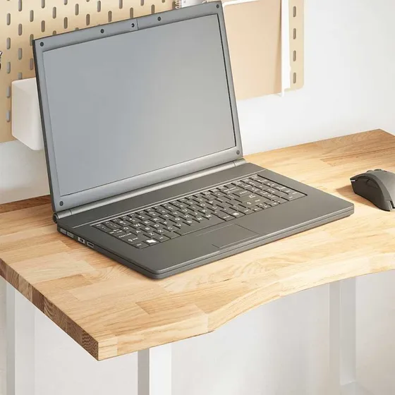vidaXL bordplade 80x60x2,5 cm massivt egetræ ubehandlet