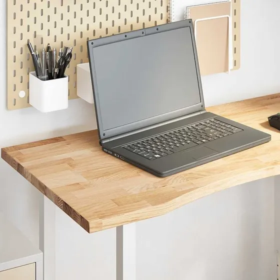 vidaXL 100x60x2,5 cm massivt egetræ bordplade ubehandlet