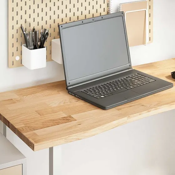 vidaXL ubehandlet bordplade 140x60x2,5 cm massivt egetræ