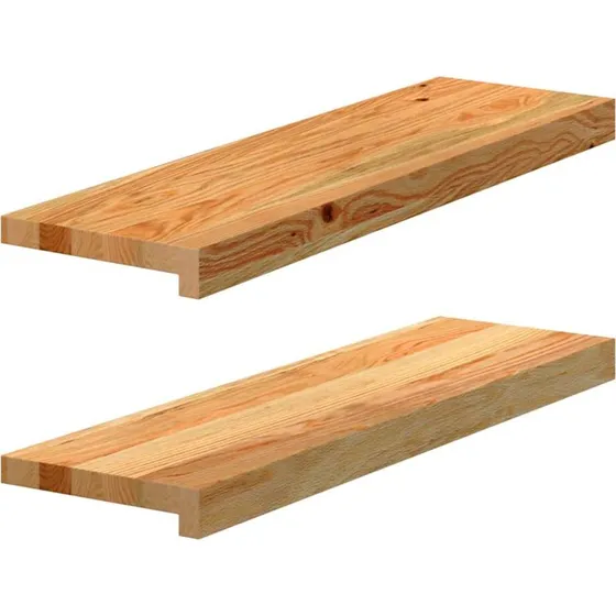 vidaXL Vindueskarme 2 stk lysebrun 70x20x2 cm massivt egetræ