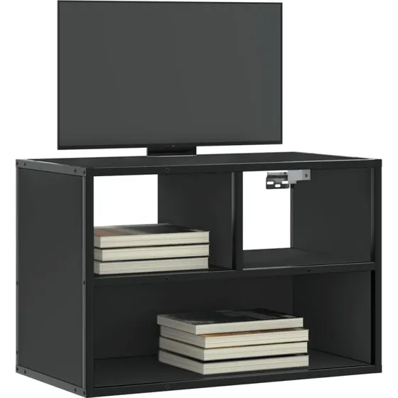vidaXL tv-bord 60x31x39,5 cm konstrueret træ og metal sort