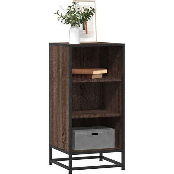 vidaXL Skab 35,5x35x76 cm Konstrueret Træ og Metal Brun