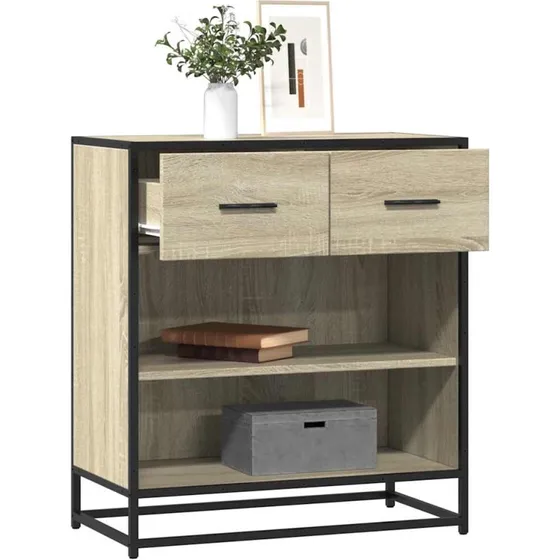 vidaXL Skab 68x35x76 cm Konstrueret Træ Sonoma-Eg