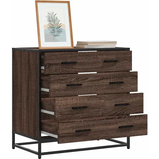 vidaXL Kommode 70x41x70 cm Konstrueret Træ Brun
