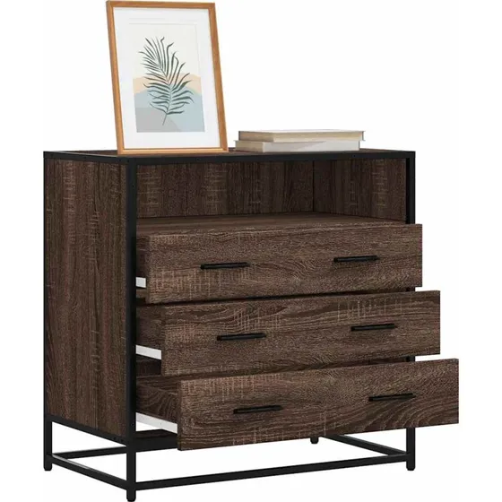 vidaXL Kommode 70x41x70 cm Konstrueret Træ Brun