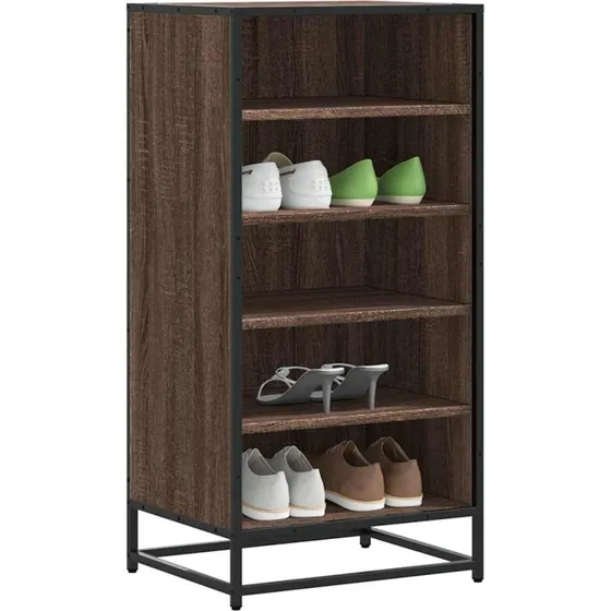 vidaXL Skoreol 48x38x97,5 cm Konstrueret Træ Brun