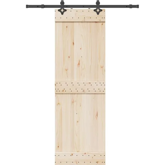vidaXL skinnesæt til skydedør 152,5 cm, stål sort