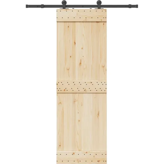vidaXL skinnesæt til skydedør 152,5 cm, stål sort
