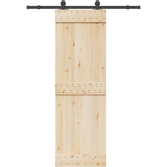 vidaXL skinnesæt til skydedør 152,5 cm, stål sort