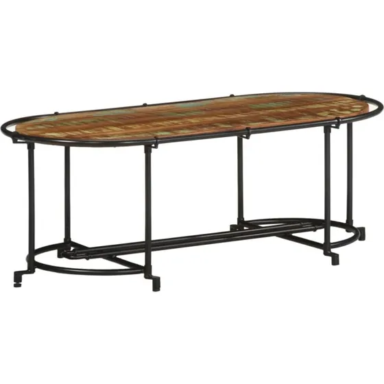 vidaXL sofabord 811x55x40 cm massivt genbrugstræ