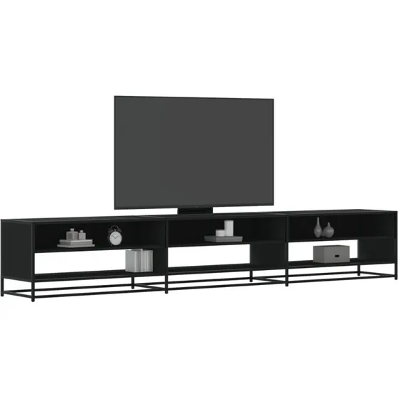 vidaXL tv-bord 270x40x46 cm konstrueret træ sort